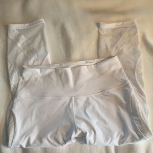 Lululemon white lace leggings